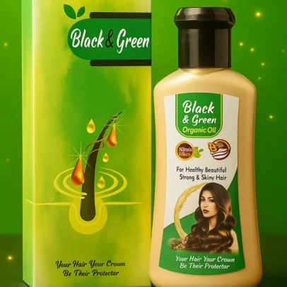 Black and Green Herbal Hair oil 120ml