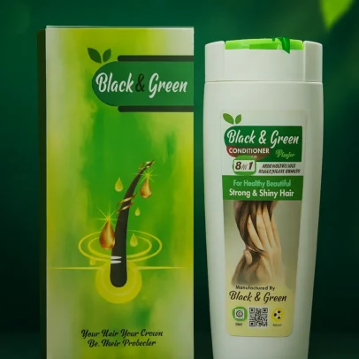 Black and green Herbal Shampoo 200ml (Complete)