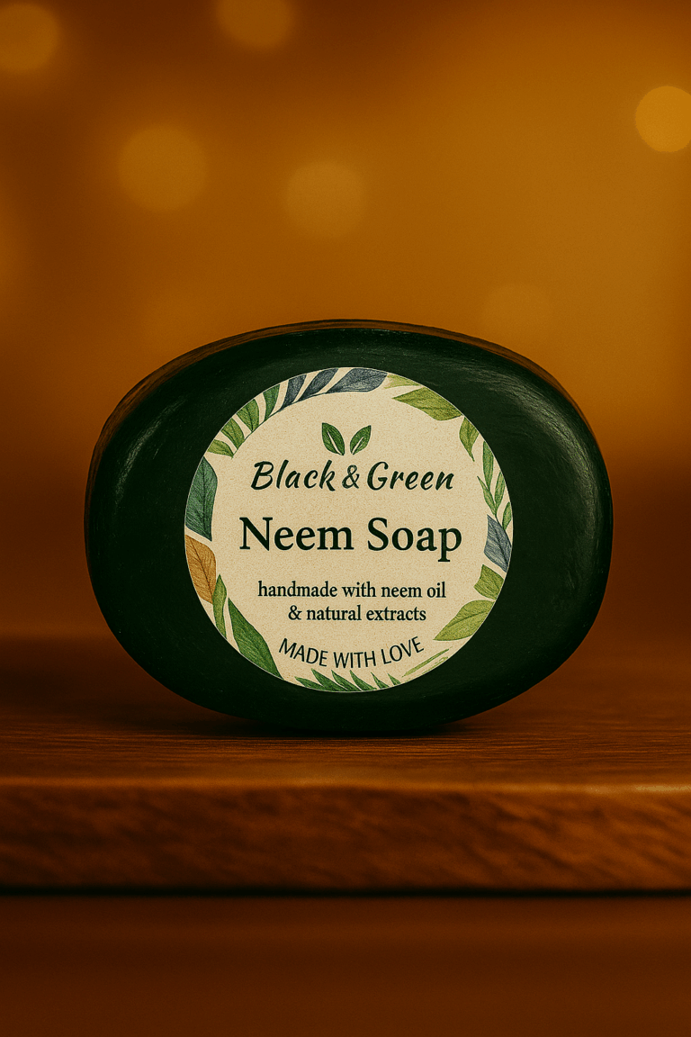 Black and Green Neem Soap