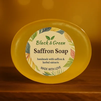 Black-and-Green-Saffron-Soap
