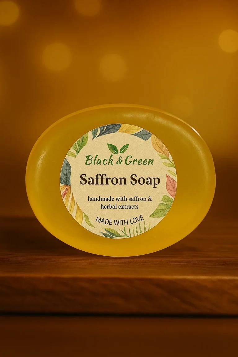 Black-and-Green-Saffron-Soap